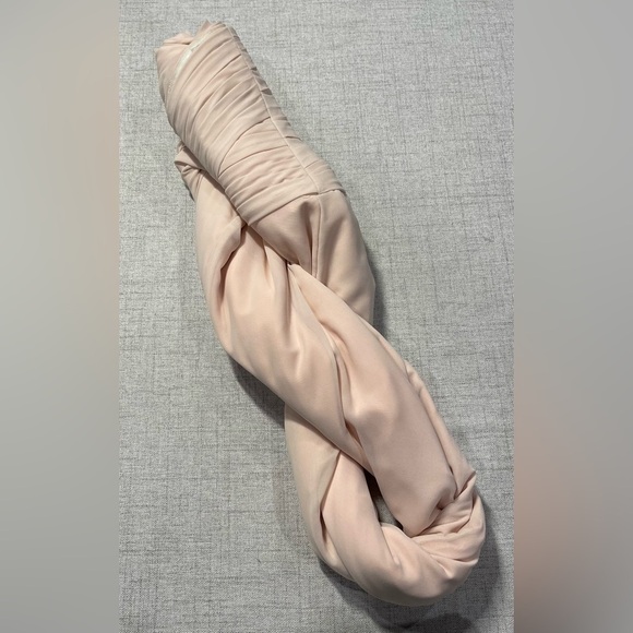 BILL LEVKOFF pale blush pink formal full length dress gown strapless ruched. 0 - Picture 9 of 10